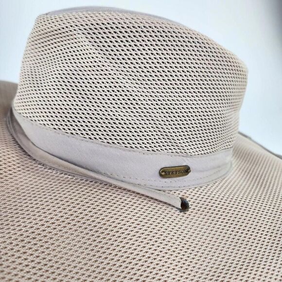 Stetson Men's No Fly Zone Preserver Nylon Hat Size M Airflow Safari Hats - Picture 6 of 12